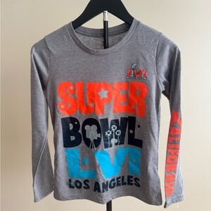 NFL Official Super Bowl LVI LA Long Sleeve Tee. Kids Size Small (8). NWOT